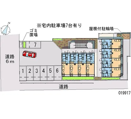 ★手数料０円★新潟市江南区東本町４丁目　月極駐車場（LP）